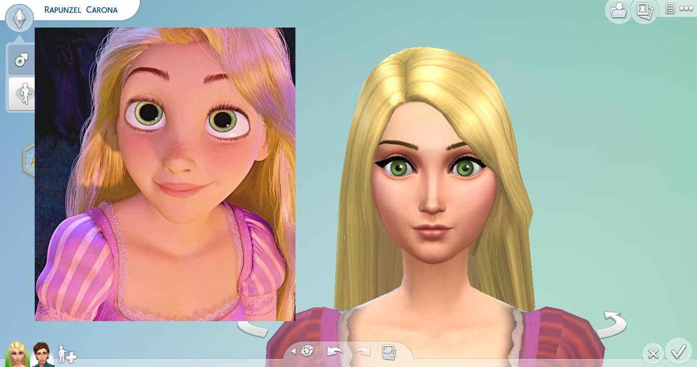 Los Sims 4 Rapunzel