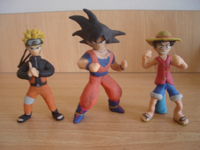 Naruto, Goku y Luffy