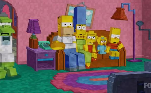 Minecraft en Los Simpsons