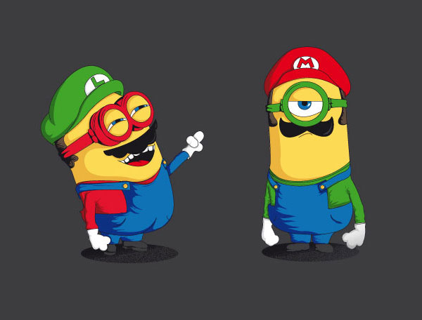Minion Mario y Luigi