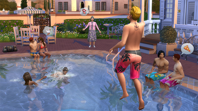 Los Sims 4 piscinas