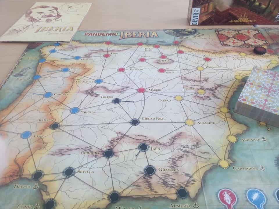 Pandemic Iberia tablero