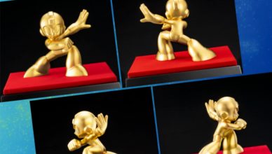 Mega Man figuras oro