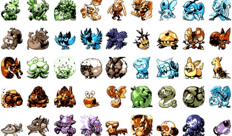 Los Pokémon de Espada y Escudo, recreados en 8 bits • Consola y Tablero