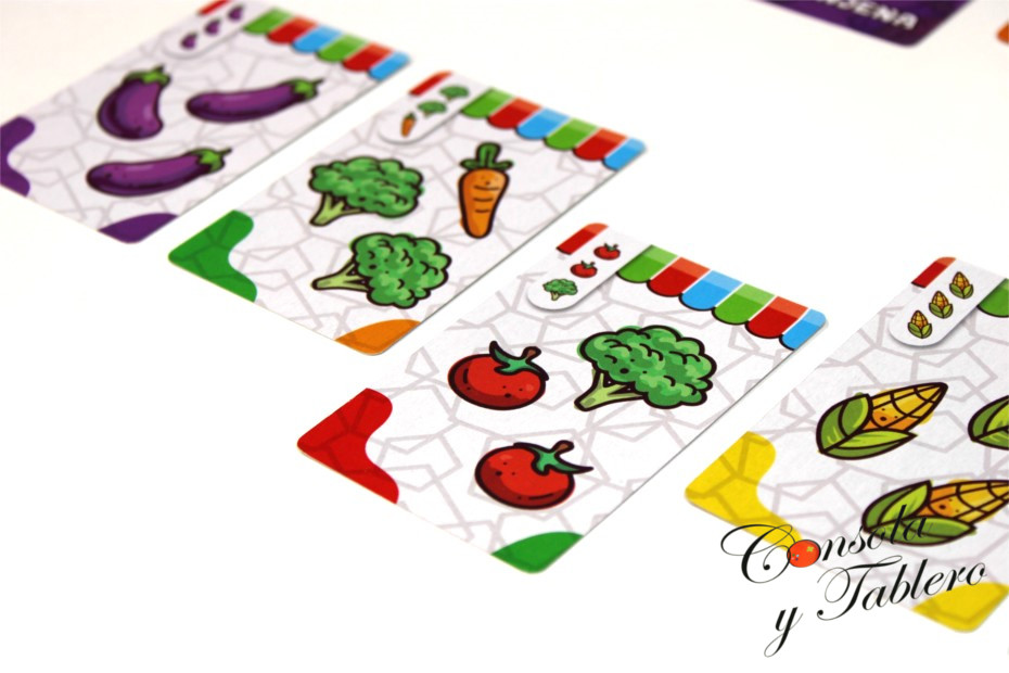juego de mesa verduras