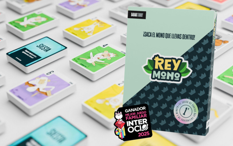 Rey Mono - Juego De Mesa De Cartas Familiar De 2 A 8 Jugadores, Rápido Y Fácil De Aprender, Libre De Plásticos, Hecho En España, Premio Interocio 2025