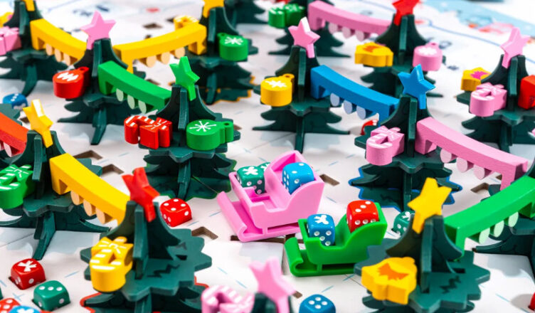 juegos de mesa elementos navideños