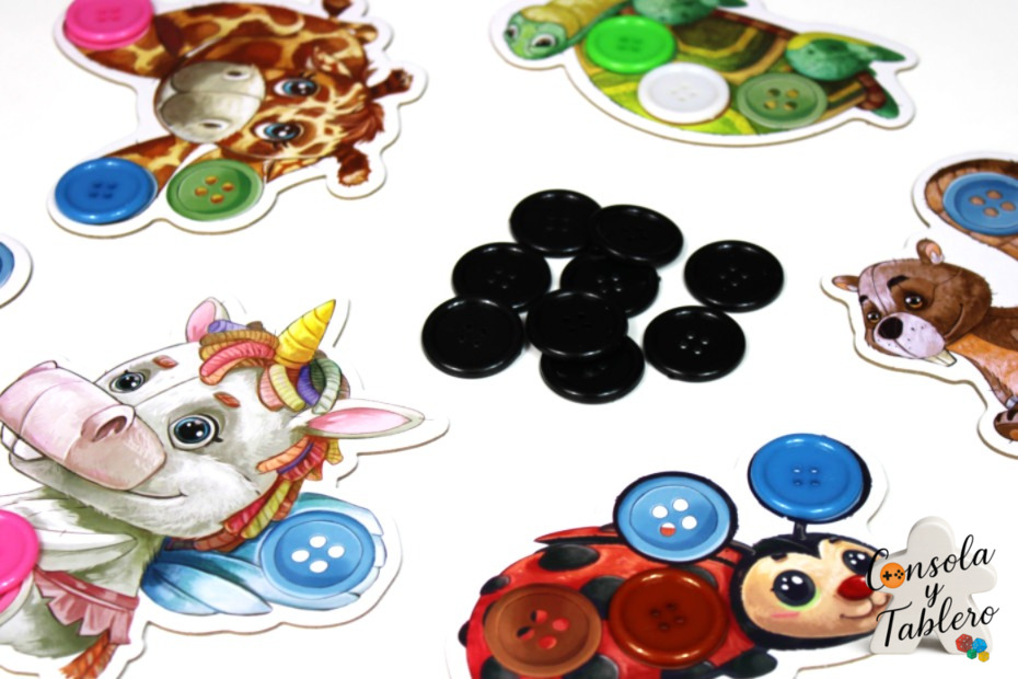 juego de mesa botones