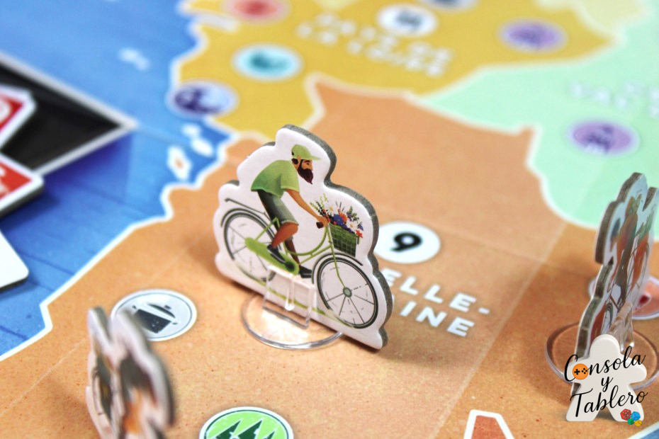 juego de mesa Francia bici